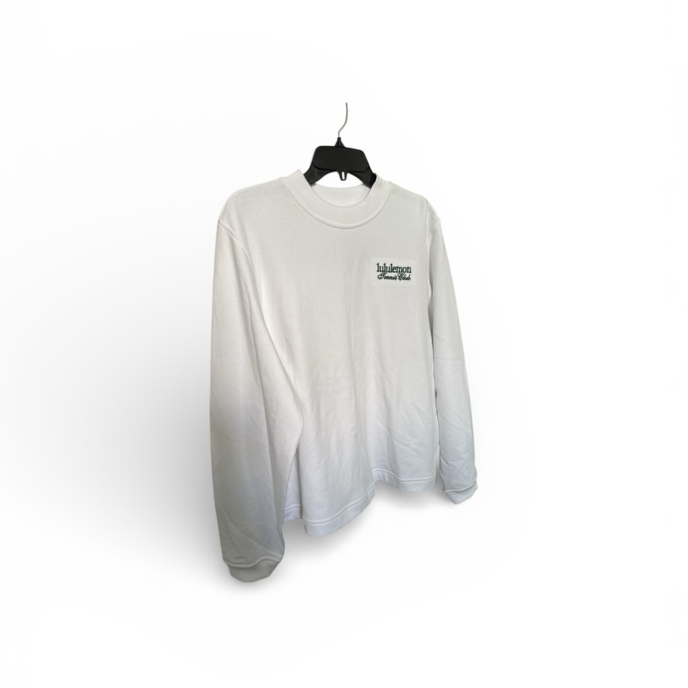 Lululemon Tennis Club Sweatshirt Cotton French Terry Crewneck XL NWT - Picture 3 of 3